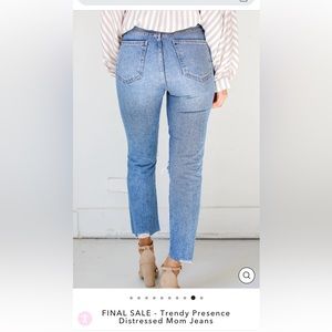 Distressed Mom Jeans